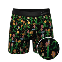 The Garden Of Breedin | Flower Print Ball Hammock® Pouch Underwear With Fly