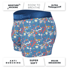 The Gardening Nips | Busty Floral Ball Hammock® Pouch Trunks Underwear