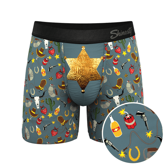 The Giddy Up | Sheriff Badge Ball Hammock® Pouch Underwear