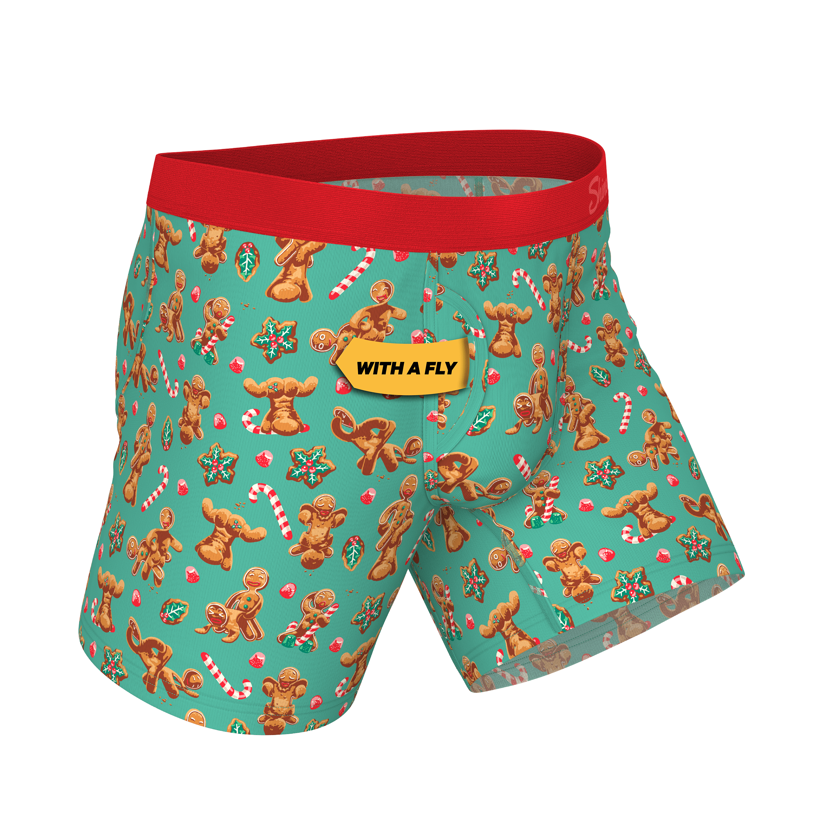 The Ginger Rail | Gingerbread Ball Hammock® Pouch Underwear With Fly - Shinesty