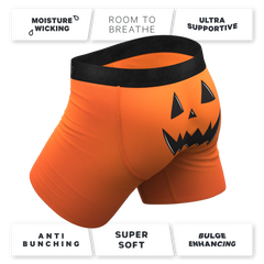 The Good Gourd | Jack O Lantern Ball Hammock® Pouch Underwear With Fly