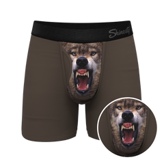 The Grey's Growl | Wolf Ball Hammock® Pouch Underwear With Fly