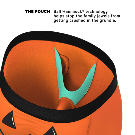 The Good Gourd | Jack O Lantern Long Leg Ball Hammock® Pouch Underwear With Fly