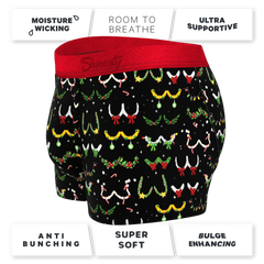 The Goodie Garland | Christmas Tinsel Busts Ball Hammock® Pouch Trunks Underwear