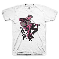 Gorillaz Sitting Pink T-Shirt - Gorillaz