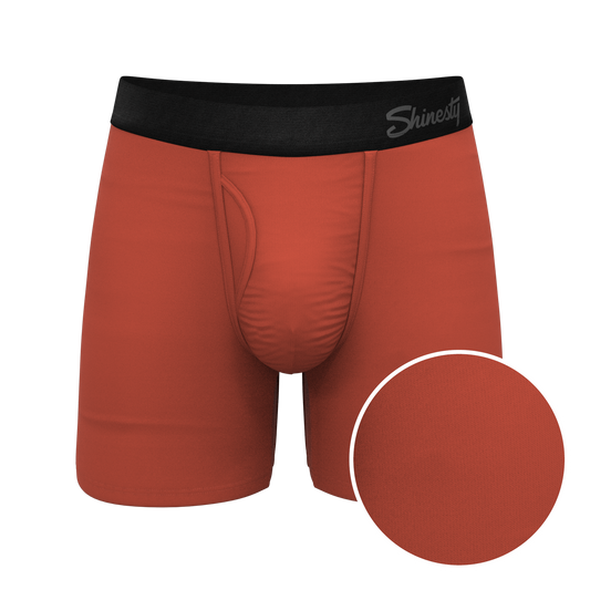 The Gotta Terracotta | Terracotta Orange Ball Hammock® Pouch Underwear With Fly