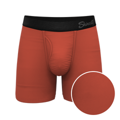 The Gotta Terracotta | Terracotta Orange Ball Hammock® Pouch Underwear With Fly