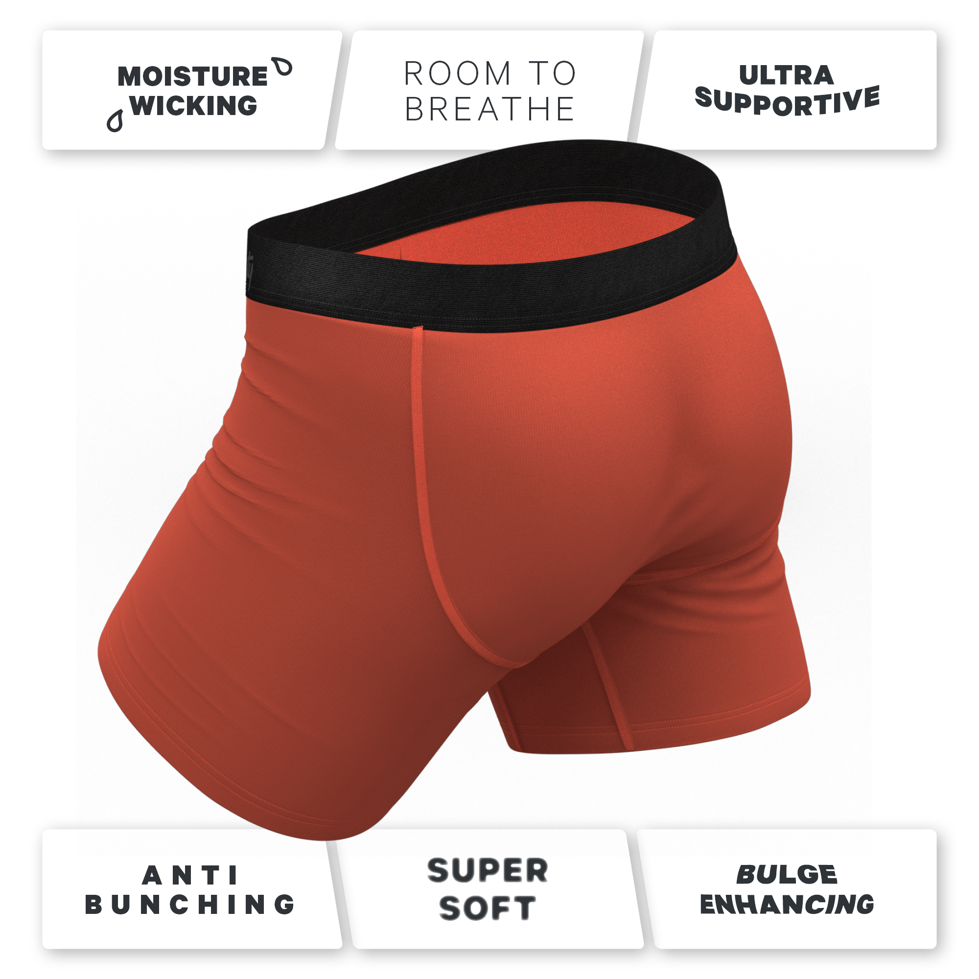 The Gotta Terracotta | Terracotta Orange Ball Hammock® Pouch Underwear - Shinesty