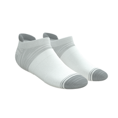 The Gray Matter | White Grey Tri Color Block Heel Hammock™ Ankle Socks 3 Pack