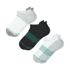 Versatile Solids Mix Pack | Grey Color Block and Solids Heel Hammock™ Ankle Socks 3 Pack