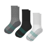 Versatile Solids Mix Pack | Grey Color Block and Solids Heel Hammock™ Crew Socks 3 Pack