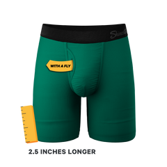 The Green Boys | Green Long Leg Ball Hammock® Pouch Underwear With Fly