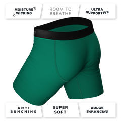 The Green Boys | Green Long Leg Ball Hammock® Pouch Underwear With Fly