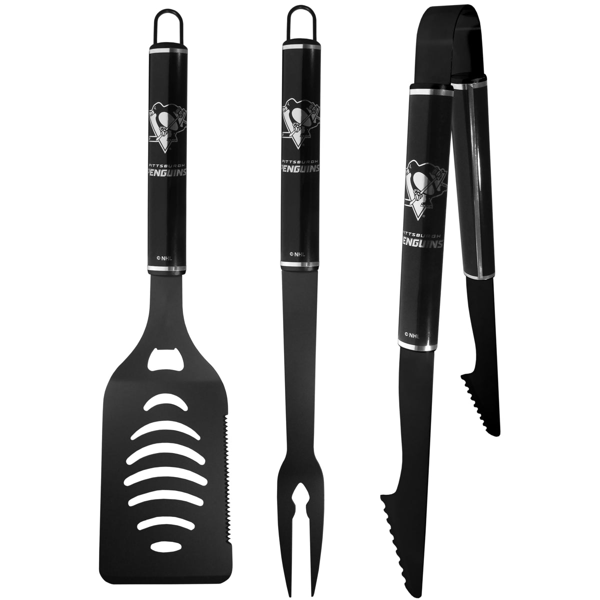 Pittsburgh Penguins® 3 pc Monochromatic BBQ Set