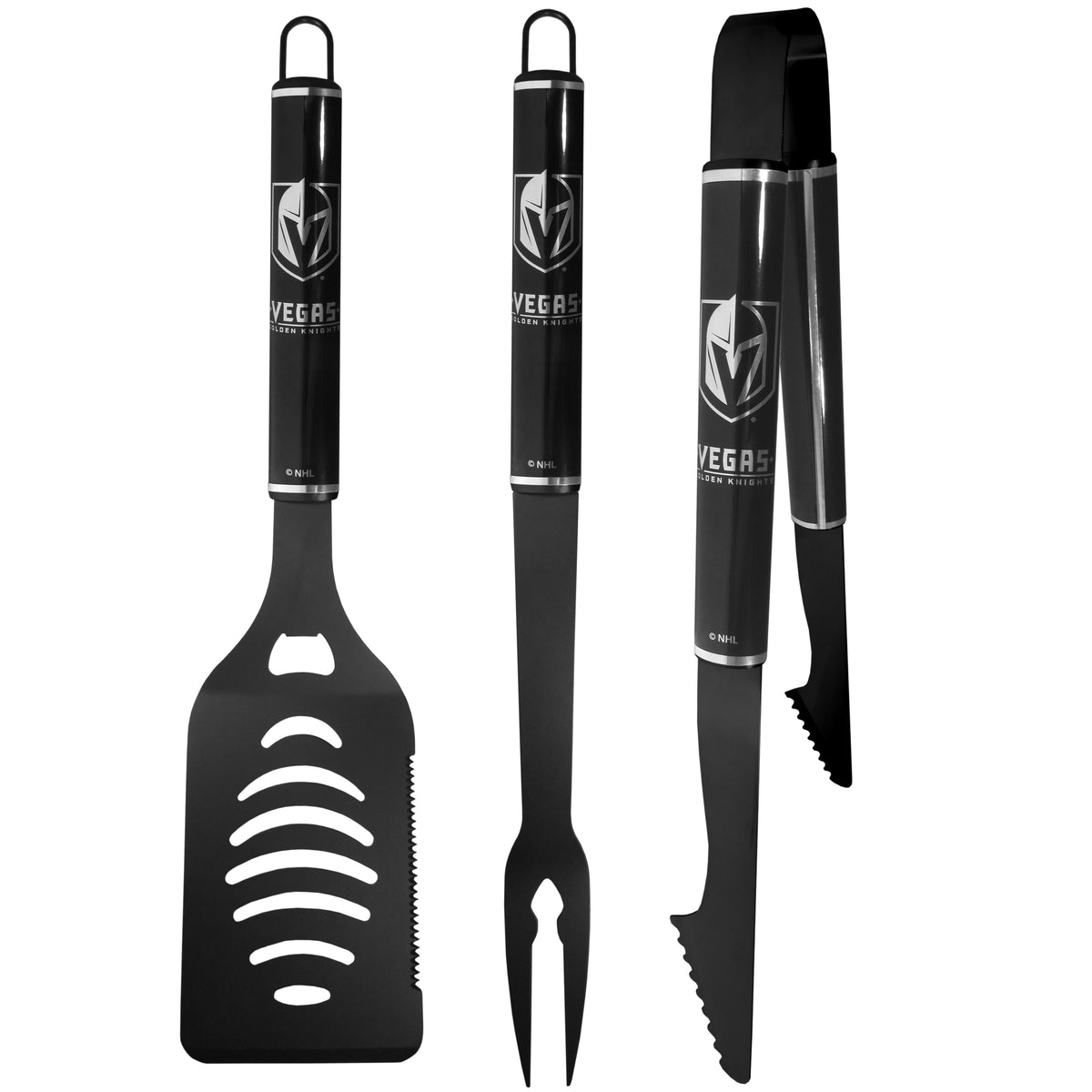 Vegas Golden Knights® 3 pc Monochromatic BBQ Set