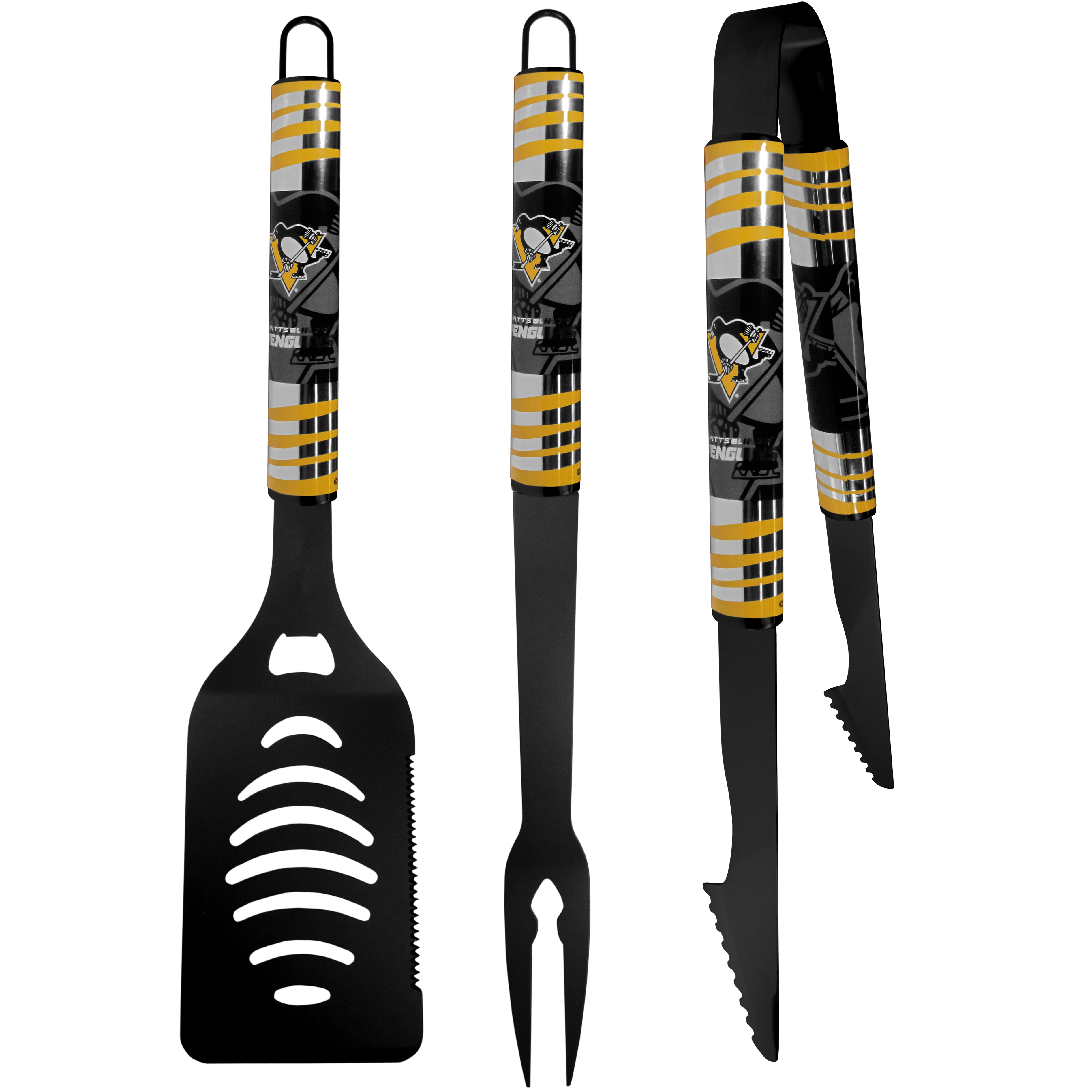 Pittsburgh Penguins® 3 pc Black Tailgater BBQ Set