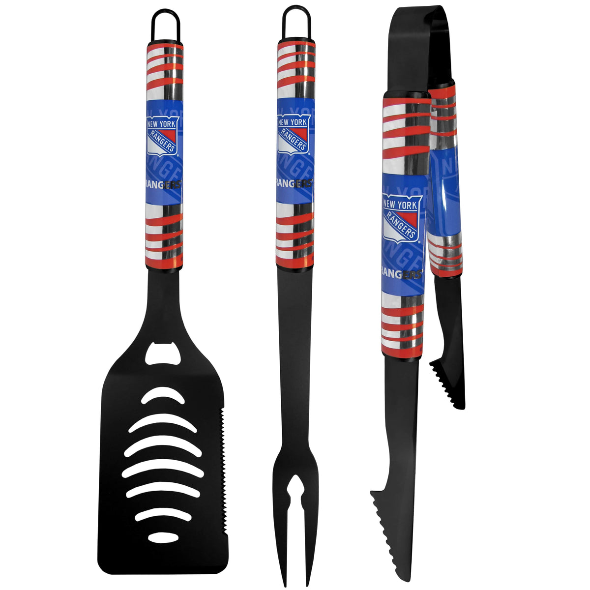 New York Rangers® 3 pc Black Tailgater BBQ Set