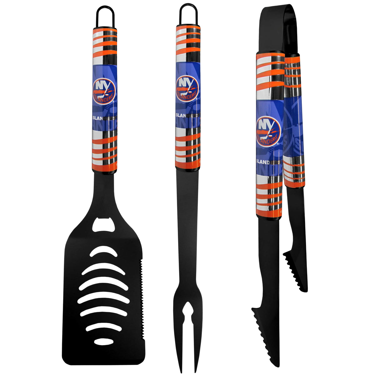 New York Islanders® 3 pc Black Tailgater BBQ Set