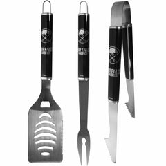 Buffalo Sabres® 3 pc Steel BBQ Set in Black - Siskiyou Buckle