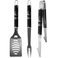 Vancouver Canucks® 3 pc Steel BBQ Set in Black