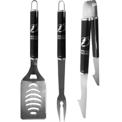 Tampa Bay Lightning® 3 pc Steel BBQ Set in Black