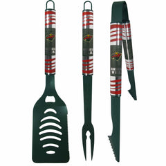 Minnesota Wild® 3 pc Color BBQ Tool Set - Minnesota Wild