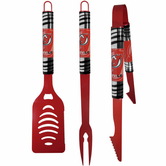 New Jersey Devils® 3 pc Color BBQ Tool Set - New Jersey Devils