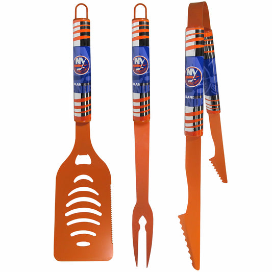 New York Islanders® 3 pc Color BBQ Tool Set - New York Islanders