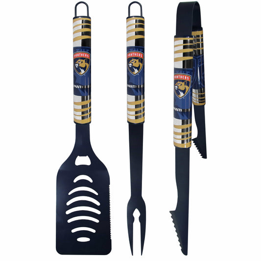 Florida Panthers® 3 pc Color BBQ Tool Set - Florida Panthers®