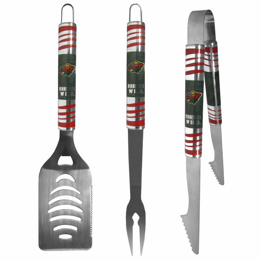 Minnesota Wild® 3 pc Tailgater BBQ Tools - Minnesota Wild