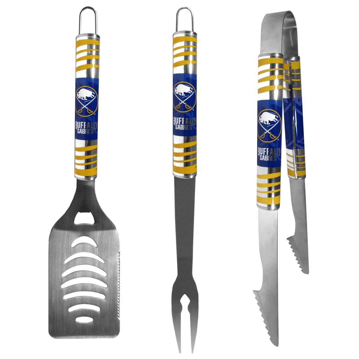 Herramientas para barbacoa Buffalo Sabres® de 3 piezas para Tailgater