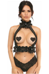 Daisy Corsets Kitten Collection Pinstripe Double Strap Body Harness