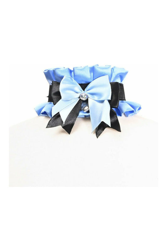 Daisy Corsets Kitten Collection Blue/Black Choker - Daisy Corsets