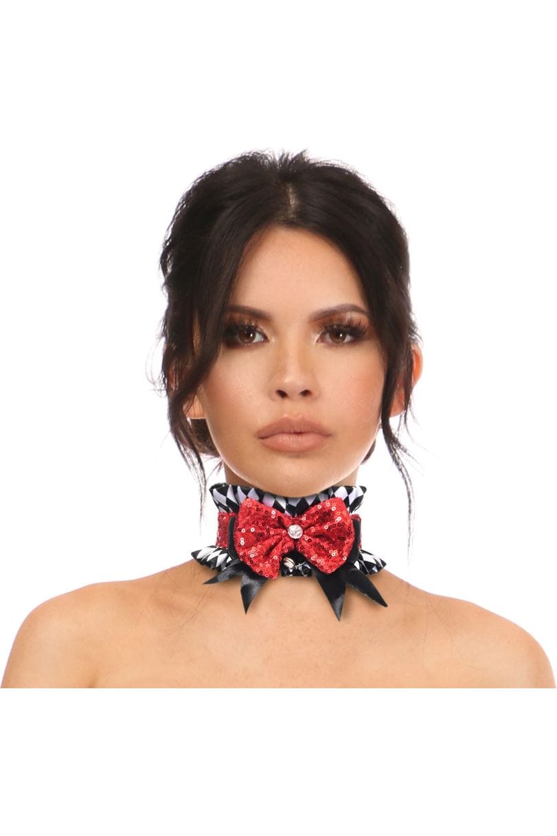 Daisy Corsets Kitten Collection Diamond Print Choker - Daisy Corsets