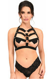 Daisy Corsets BOXED Black Stretchy Body Harness w/Silver Hardware - Daisy Corsets