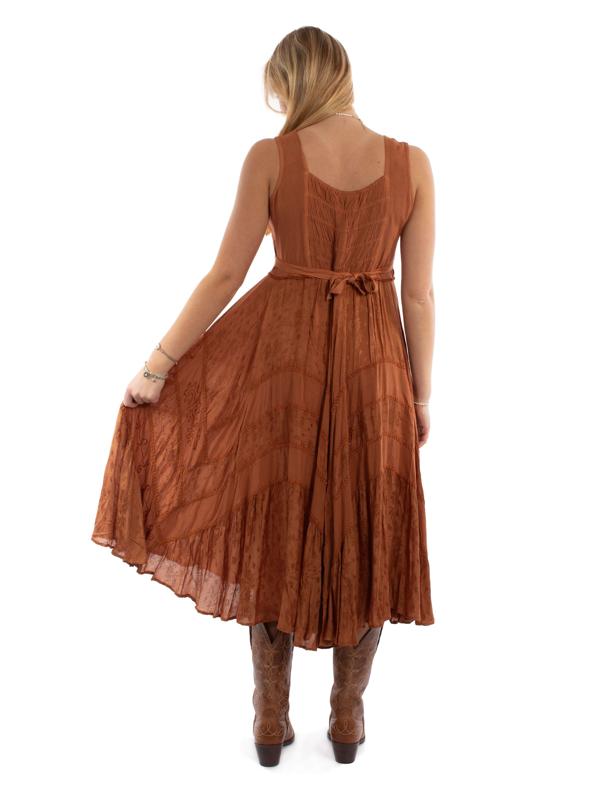 Honey Creek Rust Lace Front Dress