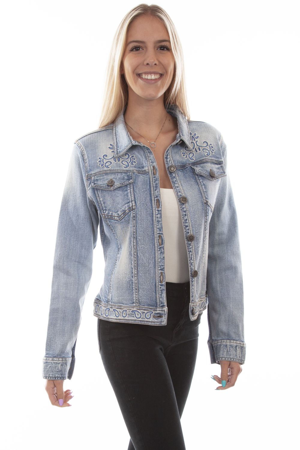 Scully Leather Womens Denim Jacket - Flyclothing LLC