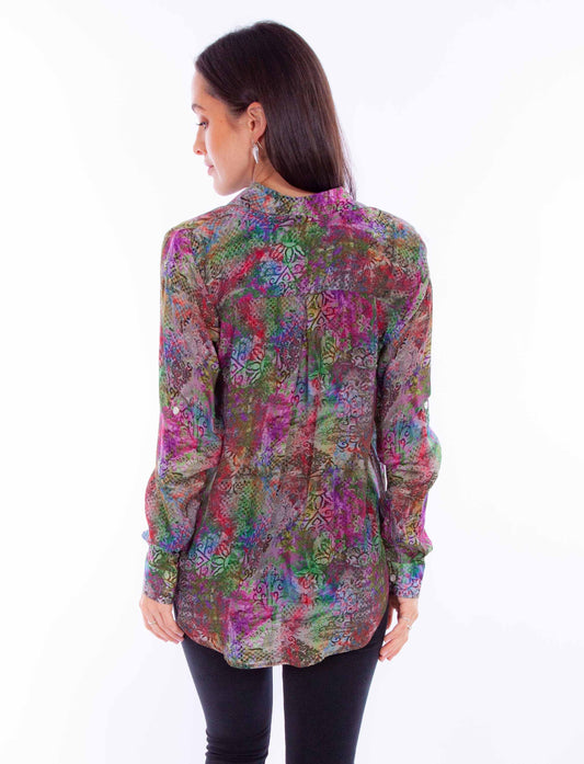 Blusa con botones multicolor de Honey Creek