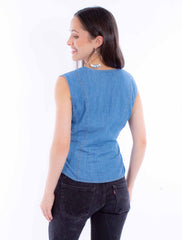 Scully Leather Honey Creek Vest With Side Lace Up