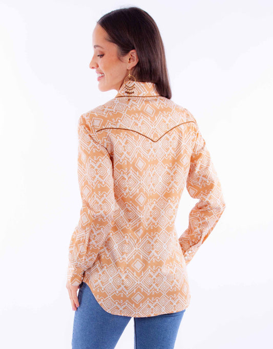 Honey creek ginger western blouse