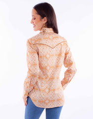 Honey creek ginger western blouse