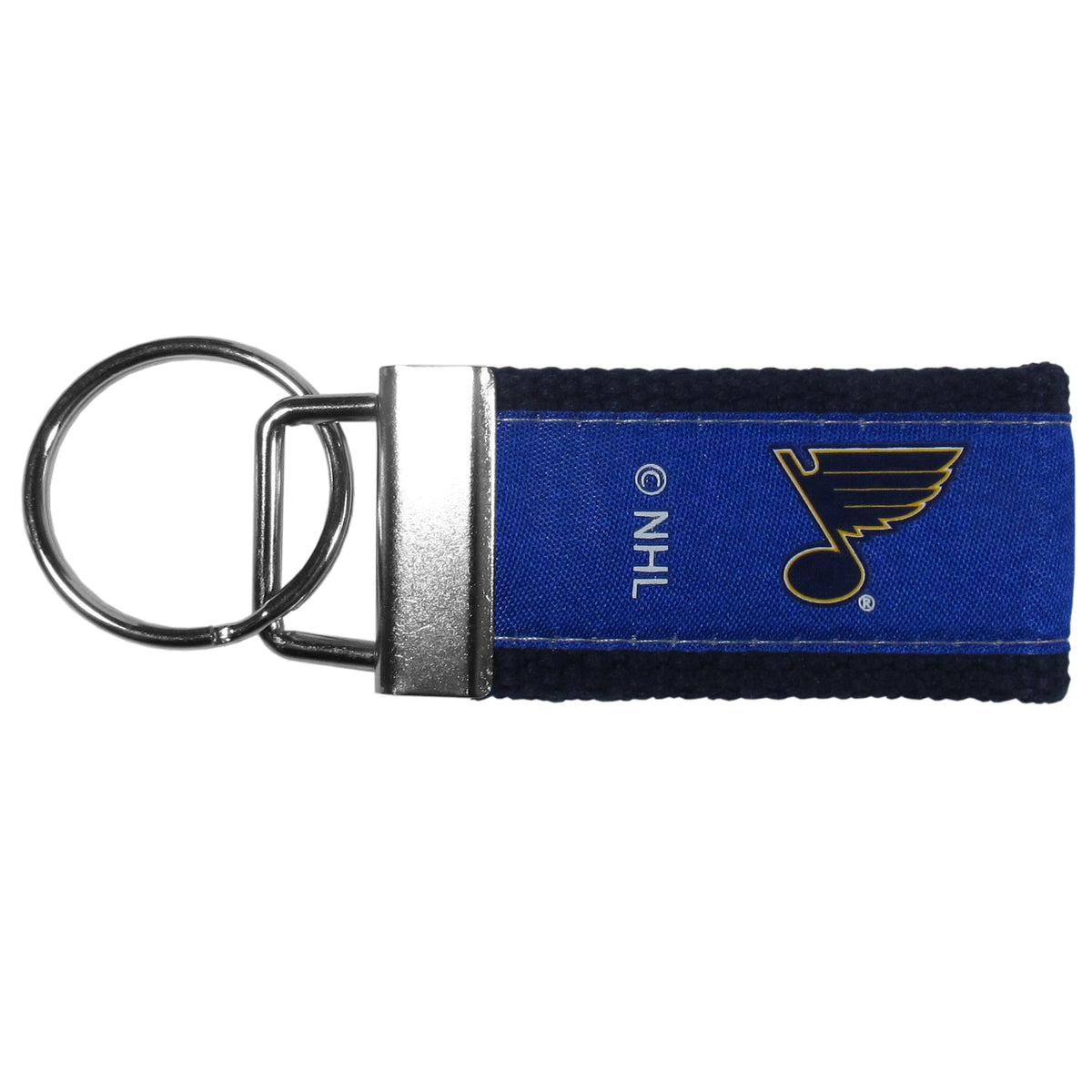 St. Louis Cardinals Sterling Silver Gold Plated Black Leather Key
