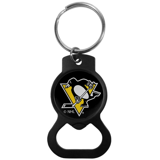 Llavero con abrebotellas de los Pittsburgh Penguins®, color negro