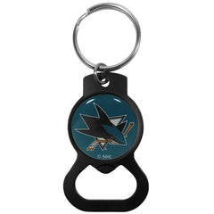 San Jose Sharks® Bottle Opener Key Chain, Black