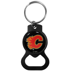 Calgary Flames® Bottle Opener Key Chain, Black