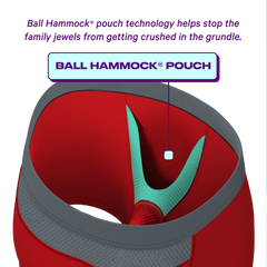 The High Caliber | Red paradICE™ Cooling Ball Hammock® Pouch Underwear