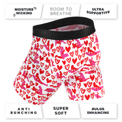 The Hot-Blooded Handbook | Valentines Long Leg Ball Hammock® Pouch Underwear With Fly