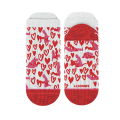 The Hot-Blooded Handbook | Valentine's Day Heel Hammock™ Ankle Socks