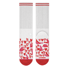 The Hot-Blooded Handbook | Valentine's Day Heel Hammock™ Crew Socks