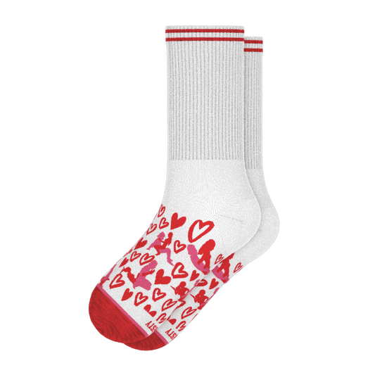 The Hot-Blooded Handbook | Valentine's Day Heel Hammock™ Crew Socks